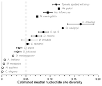 Hyperdiverse species, Figure 1 of Cutter et al. 2013